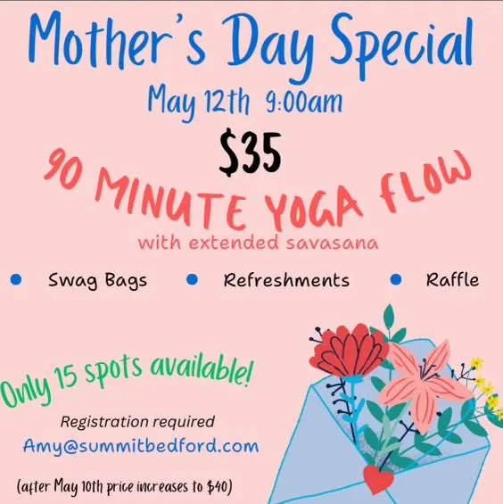 Bedford Club Mother's Day Special