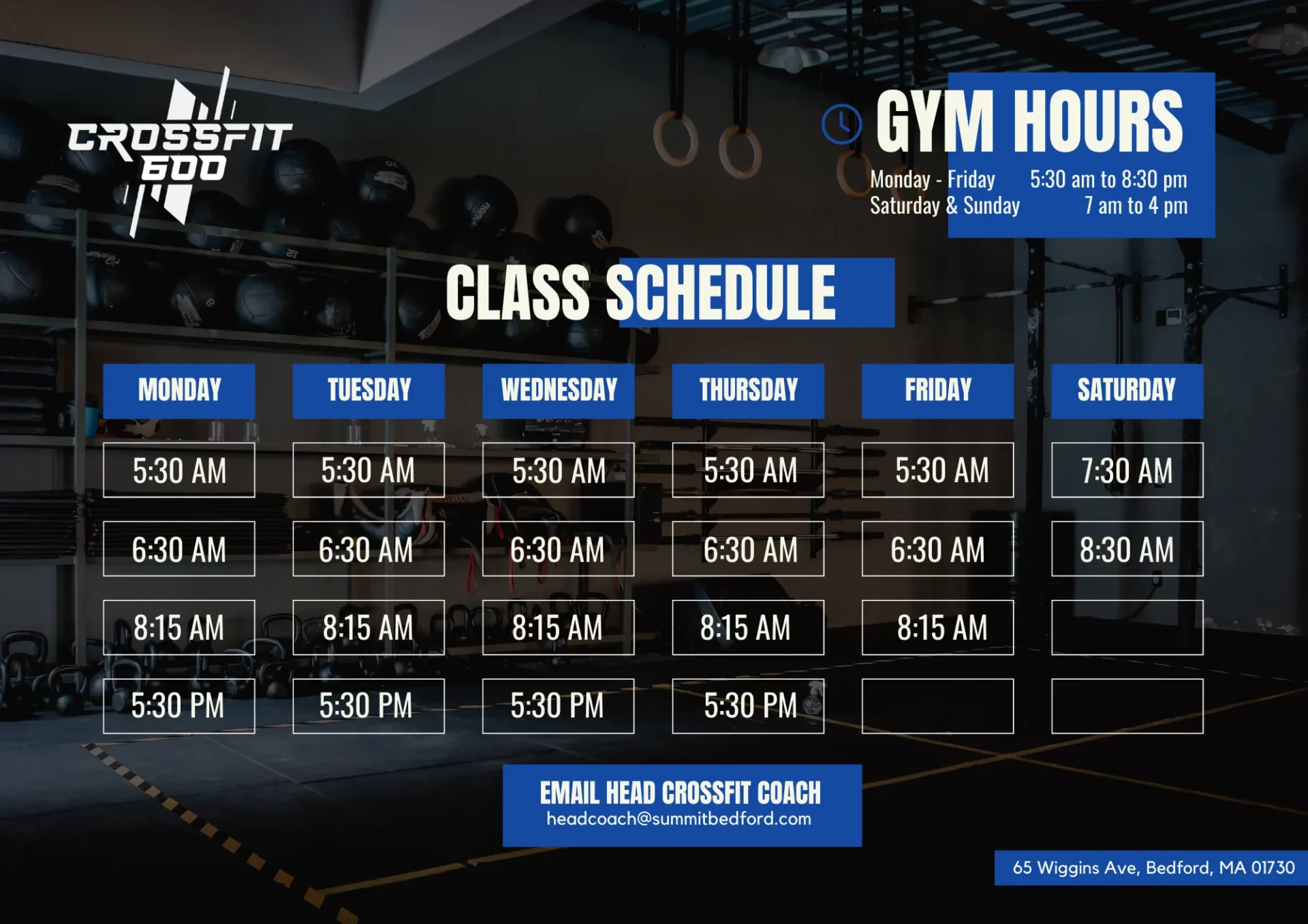 schedule